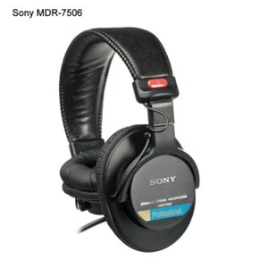 Sony MDR-7506 Professional Studio Large Diaphragm Wired Headset - Picture 1 of 5