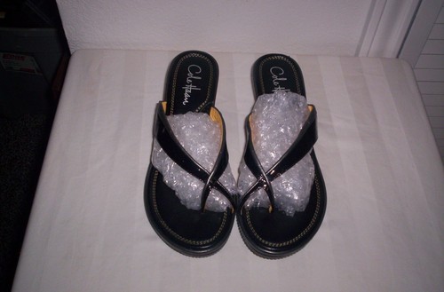 NIKE Cole Haan Sandali con tacco e zeppa nero argento 7 5B