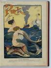 An Old Acquaintance,Gordon Ross,1911,Puck,Mermaids,Flirting,ocean liner,wave