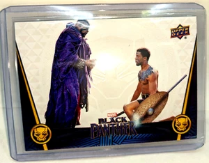 2018 UD Marvel Black Panther Chadwick Boseman T'Challa Indigo 42/50 death herb - Picture 1 of 3