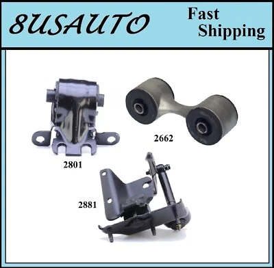 3 件装电机和变速器安装 适合 BUICK LESABRE 1994 - 1999,PARK AVENUE 1994 - 1996 3.8L 升 — 第 1/4 张图片