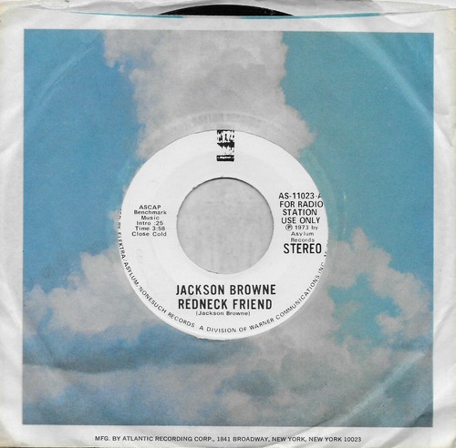 JACKSON BROWNE Redneck Friend rare promo 45 from 1973 | eBay