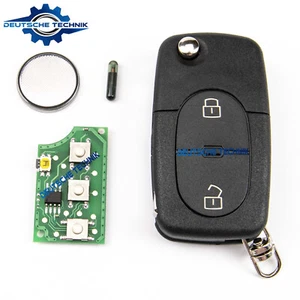NEUF TELECOMMANDE CLE S'ADAPTE AUDI A3 A4 A6 CHIP ID48 433Mhz 4D0837231R - Imagen 1 de 8