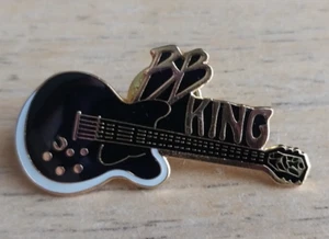 BB King Guitar Logo Pin King of the Blues Mississippi Delta Guitarist Singer - Picture 1 of 3