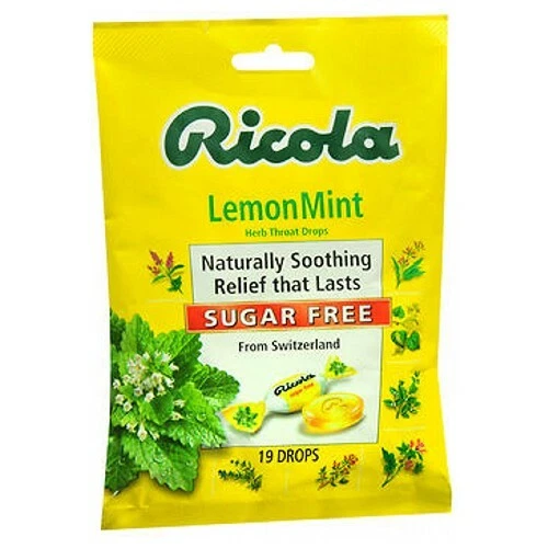 Oral Anesthetic Drops Sugar Free Lemon Mint 19 Count By Ricola - Image 1 of 1