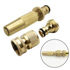 Brass Hose Nozzle Set with Quick Thread Connector for Multiple Watering Tasks
