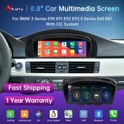 For BMW CIC 3 5 Series E90 E91 E92 E93 E60 E61 Wireless CarPlay Car Touch Screen - Image 1 of 4