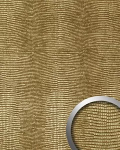 WallFace 13478 IGUAN Cuero Pared Panel Decoración Revestimiento Papel pintado Oro | 2,60 m22 - Imagen 1 de 3