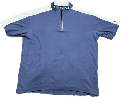 Vtg Zoic Men's Cotton Blend Mesh Lined 1/4 Cycling Shirt Made In USA Size XL - Image 1 of 3