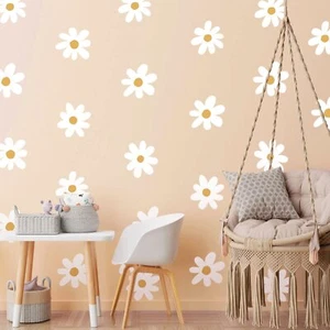 36 Pcs Daisy Wall Decals Peel and Stick Floral Stickers for Kids Girls Nursery - Picture 1 of 6