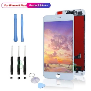 For iPhone 8 Plus LCD Screen Replacement 3D Touch Digitizer with Tools White UK - Picture 1 of 5