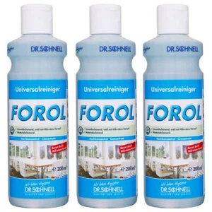 Dr. Schnell Forol 3 x 200 ml Universalreiniger Allzweckreiniger Konzentrat - Bild 1 von 2
