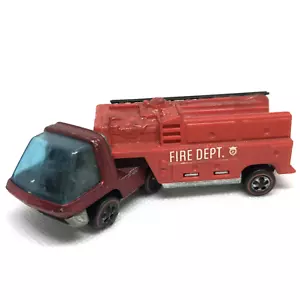 Hot Wheels Redline The Heavyweights Fire Engine Dept. 1969 Red Made In Hong Kong - Picture 1 of 18
