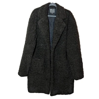 ASOS Brown Sherpa Fleece Thick Cozy Teddy Bubble Blanket Long Coat Size L - Image 1 of 4