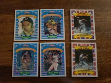 Lot of Six 1991 & 1992 Kellogg's Baseball Greats & ALL STARS