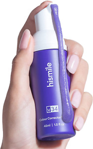 Hismile v34 Foam Colour Corrector, Purple Teeth Whitening, Tooth Stain Removal,