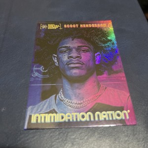 SCOOT HENDERSON 2022 Metal Universe Champions INTIMIDATION NATION RC BLAZERS