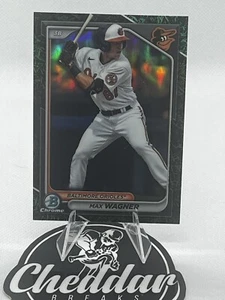 2024 Bowman Chrome Max Wagner Green Grass Refractor Top Prospekt SSP - Bild 1 von 2