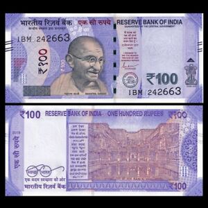 India 100 Rupees,2018-22, P-112, Banknote, UNC