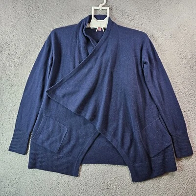 Cárdigan Lilly Pulitzer cachemir frente abierto mujer pequeño azul marino Foto 1 de 4