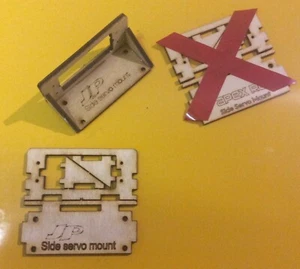 Side Servo Mount for Std Size Servo single . Made by Avicraft for JPerkins