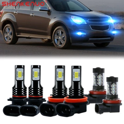 Для Chevrolet Equinox 2010-2017 - 6 x 8000K синяя светодиодная фара + противотуманные лампы - Изображение 1 из 4