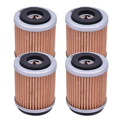 4Pack Oil Filters For Yamaha Big Wheel 200 BW200 TT225 TTR230 TW200 Trailway 200 - Image 1 of 4