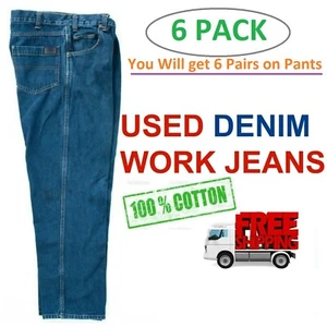 Work Jeans - PACK OF 6 - LIMITED TIME OFFER - FREE Shipping - Picture 1 of 1