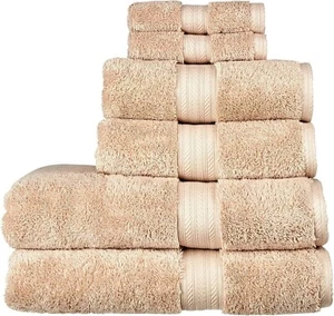 Christy Renaissance 6 Piece Towel Set | Driftwood Beige | 100% Egyptian Cotton - Picture 1 of 10
