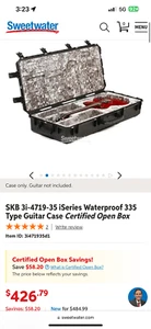 SKB 3I-4719-35 ISERIES WATERPROOF 335 TYPE GUITAR CASE - Picture 1 of 10
