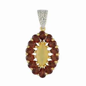Gift For Women Jewelry Pendant 925 Sterling Silver Ethiopian Opal Gemstone - Picture 1 of 9