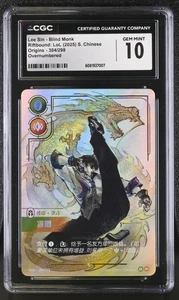CGC 10 Lee Sin Blind Monk 304/298 Overnumber Riftbound League of Legends Chinese - Picture 1 of 3