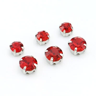 Sew On Rhinestones  pack 100 choose color and size - Image 1 of 4