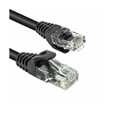 Cavo di RETE Ethernet LAN 1,5mt NERO Cat.5e UTP rj45 Switch Router Modem sky - Immagine 1 di 3