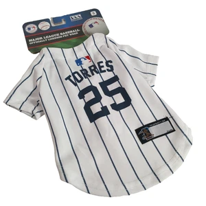 Camiseta deportiva para mascotas de los New York Yankees MLB Torres #25 perro talla S - Imagen 1 de 5