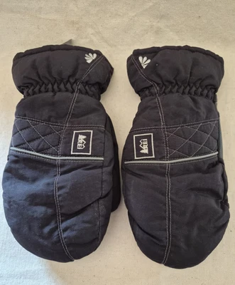 Guantes de nieve REI ~ adultos medianos ~ negros ~ esquí a bordo ~ cálido invierno Foto 1 de 4