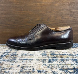 Alden Brooks Brothers 1351 A765 Cordovan Dark Brown Plain Toe Mens Sz 10.5D - Picture 1 of 20