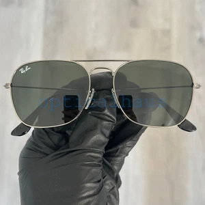 Ray-Ban Caravan Sonnenbrille poliert gunmetal / G-15 grün 58 mm RB3136 004 58-15 - Bild 1 von 6