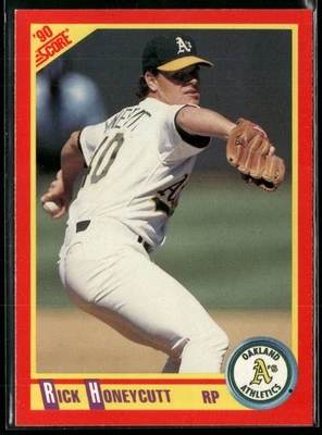 1990 Score - Rick Honeycutt #317 - Image 1 of 2