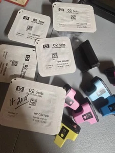 HP 02 Ink Cartridges Mixed Lot - Picture 1 of 3