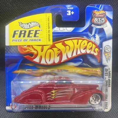 Hot Wheels #25 2003 primeras ediciones 13/42 cupé SWOOP rojo con radios de plato de 5 velocidades-5 puntos Foto 1 de 4