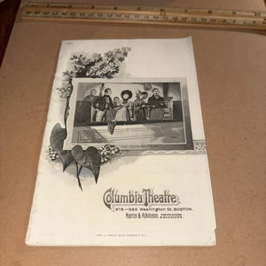 1892 Programm Frederic Lemaitre & Gloriana / Columbia Theatre Boston MA - Bild 1 von 7