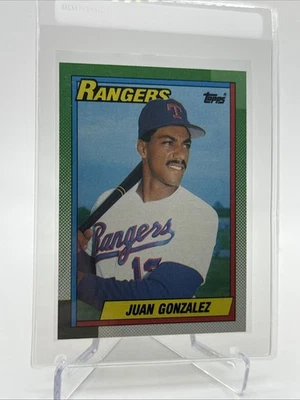 Бейсбольная карточка 1990 Topps дебютант Хуан Гонсалес No331 как новая БЕСПЛАТНАЯ ДОСТАВКА - Изображение 1 из 3