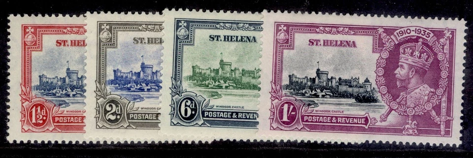 ST. HELENA GV SG124-127, 1935 SILVER JUBILEE set, M MINT. Cat £38. Foto 1 de 1