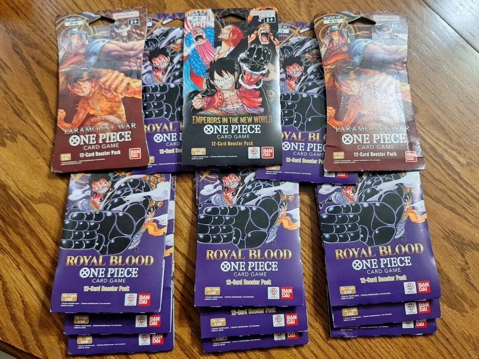 Individual One Piece TCG Booster Packs RoyalBlood/Paramount War/EmperorsO'TSea   - Image 1 of 2