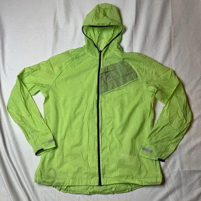 Jaqueta de corrida Nike Impossivelmente leve com capuz L/S verde náilon feminina GG boa - Imagem 1 de 4