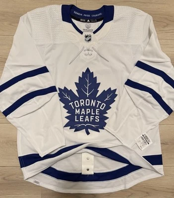 NEW Adidas Toronto Maple Leafs MiC Team Issue Road White NHL Jersey size 54 - Image 1 of 4