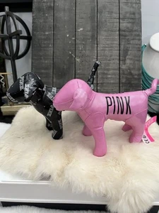 VICTORIA SECRET PINK Black & Pink Dogs (2) - Picture 1 of 9