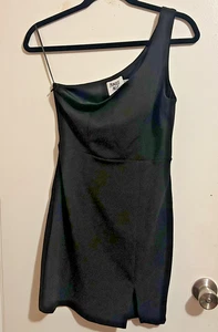 Vestido Princesa Polly Mujer Talla S Pequeño Negro - Soporte Un Hombro - ¡Muy Lindo! - Imagen 1 de 6