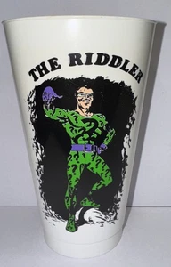 Taza Slurpee 1973 vintage DC Comics The Riddler 7-11 - Imagen 1 de 6
